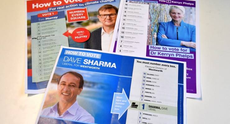 Wentworth by-election Dave Sharma Kerryn Phelps