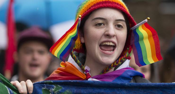 LGBTIQ stuents protest