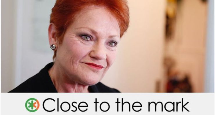 Pauline Hanson immigration fact check feature image
