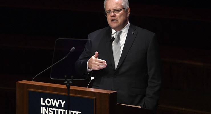 Scott Morrison delivers the 2019 Lowy Institute Lecture.