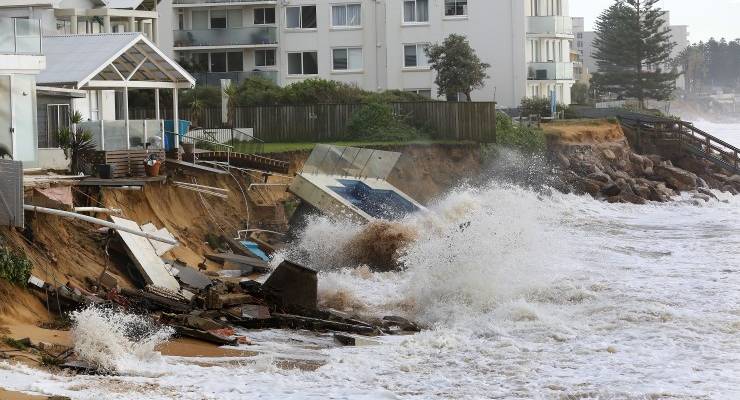 erosion coast damage sea level rise storm