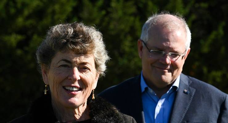 Fiona Kotvojs and Scott Morrison