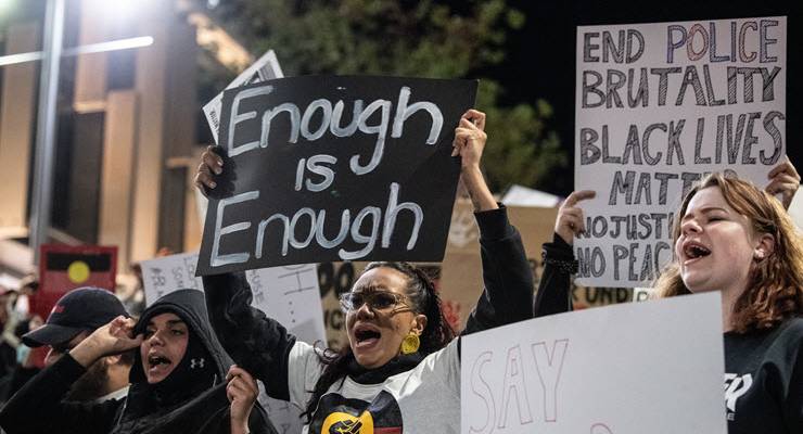 black lives matter protesters