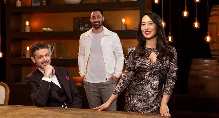 masterchef judges Jock Zonfrillo, Andy Allen and Melissa Leong