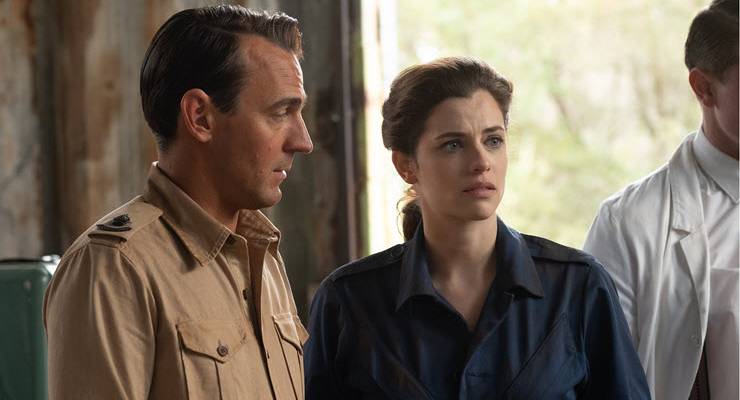 Ewen Leslie and Jessica De Gouw in a scene from Operation Buffalo