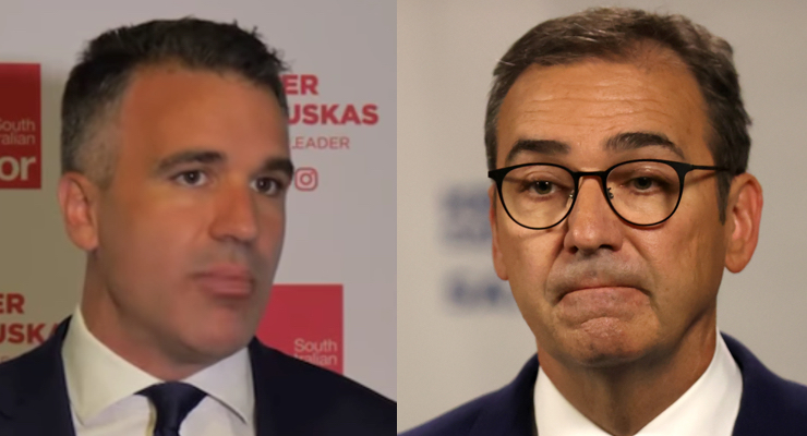 STEVEN MARSHALL Peter malinauskas SA
