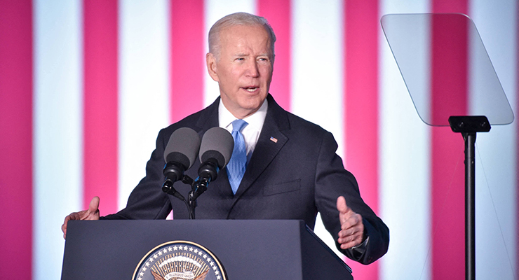US President Biden delivers a speech in Warsaw, Poland, March 2022 (Image: AAP/NewsPix/ABACAPRESS.COM)