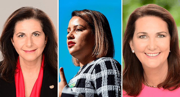 Concetta Fierravanti-Wells, Jana Stewart and Mary-Lou Jarvis (Images: AAP/Supplied)