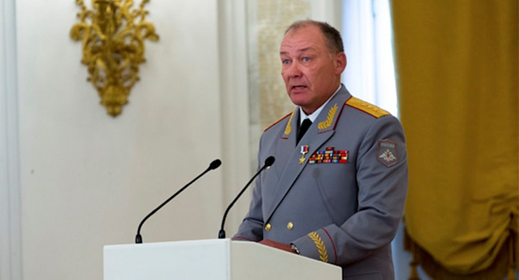 Aleksandr Dvornikov after he was awarded the title of “Hero of the Russian Federation” in Moscow on March 17, 2016 (Image: Alexey Nikolsky/Kremlin)