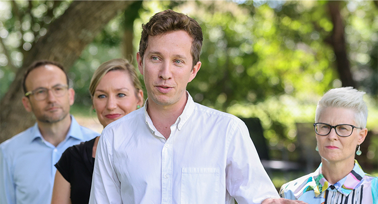 Greens candidate for Griffith Max Chandler-Mather, 2022 (Image: AAP/Russell Freeman)