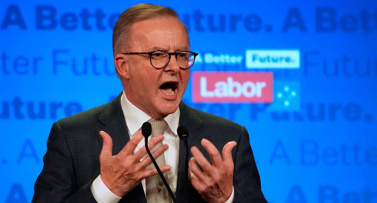 Labor Party leader Anthony Albanese (Image: AAP/AP Photo/Rick Rycroft)