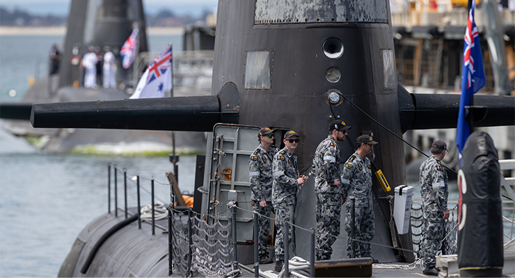 Australian Collins-class submarine and UK nuclear-powered sub