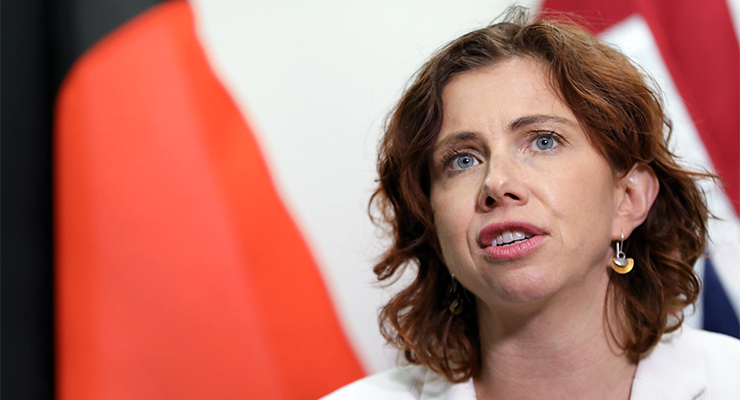 Social Services Minister Amanda Rishworth (Image: AAP/Dean Martin)