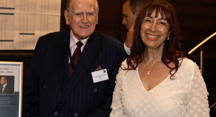 Fred Nile with his wife Silvana in 2019