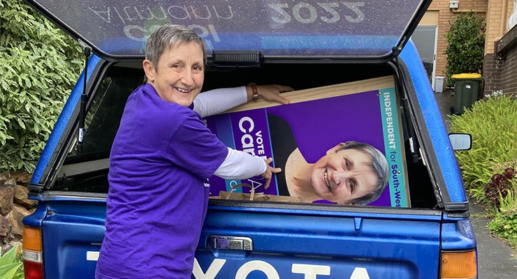 Independent candidate for the seat of South-West Coast Carol Altmann (Image: Facebook)