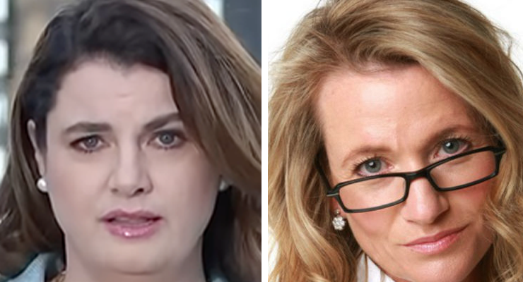 The ABC's Louise Milligan and The Australian's Janet Albrechtsen (Image: ABC/Australian)