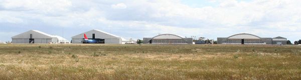 800px-Avalon-airport-hangars Avalon's wide open spaces today and a glimpse, below, of what it can look like if it follows the low cost carrier growth trajectory of London's Stansted Airport, courtesy BAA.