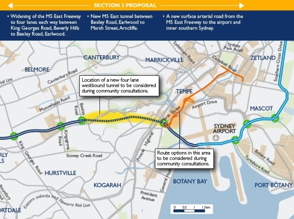 M5 section two The 'missing' commitment to Sydney Airport users, last seen alive about a week ago