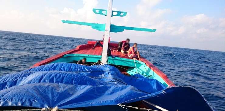 Boat at sea