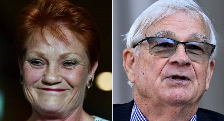 Pauline Hanson and Brian Burston