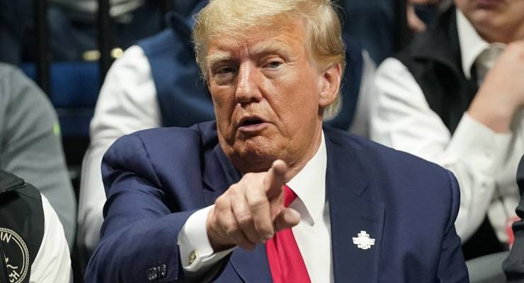Former US president Donald Trump