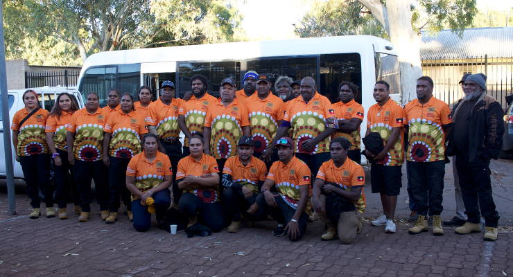 Lhere Artepe Mparntwe Alice Springs Traditional Owner patrol (Image: Julia Bergin)