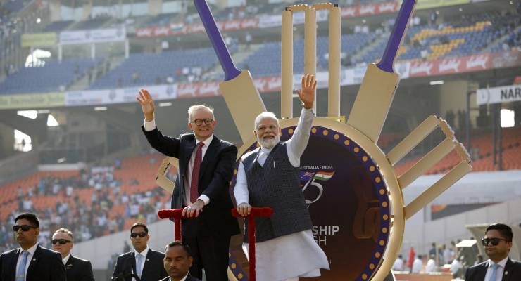 Anthony Albanese and Indian PM Narendra Modi (Image: Reuters/Amit Dave)