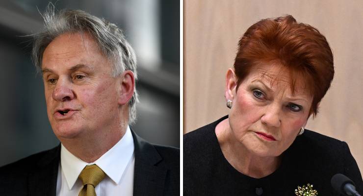 Mark Latham and Pauline Hanson (Images: AAP)