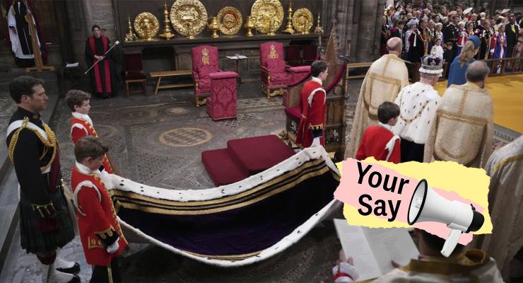 King Charles III in the Robe of the Estate (Image: AP/Private Media)
