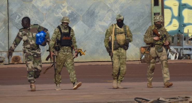 A group of Yevgeny Prigozhin's Wagner military group fighters (Image: AP)