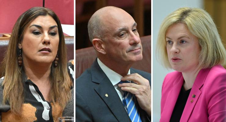 Lidia Thorpe, David Van and Amanda Stoker (Images: AAP)