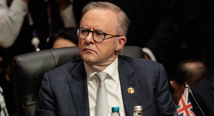 Anthony Albanese at the East Asia Summit (Image: EPA/Yasuyoshi Chiba)