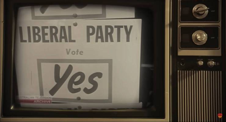 Archival footage in the 'You're the Voice' video (Image: Uluru Dialogue)