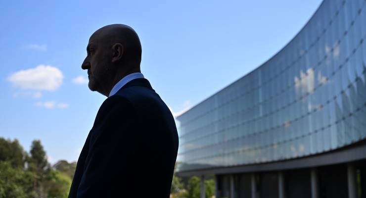 ASIO Director-General Mike Burgess at ASIO headquarters in Canberra (Image: AAP/Mick Tsikas)