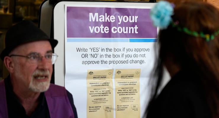A polling station in Redfern, Sydney