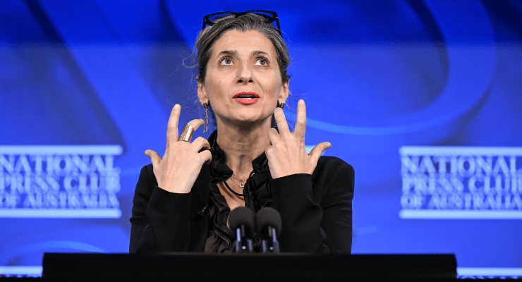 UN special rapporteur for Palestinian human rights Francesca Albanese (Image: AAP/Lukas Coch)