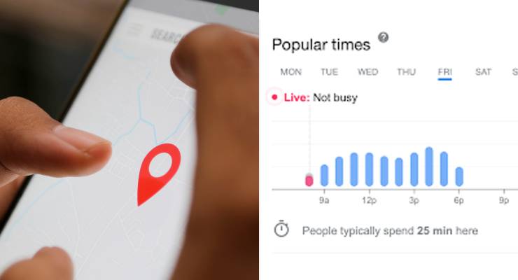 One user found how Google Maps' Popular times feature could be used to track the schedule of people at a location (Image: Google)