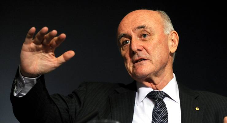 Professor Allan Fels in 2012 (Image: AAP/Alan Porritt)