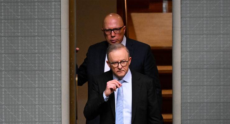 Prime Minister Anthony Albanese and Australian Opposition Leader Peter Dutton (Image: Image/Lukas Coch)