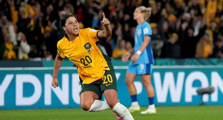 Sam Kerr (Image: AAP/Rick Rycroft)