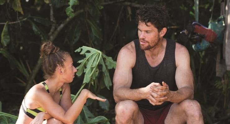 Mark Wales (right) on Survivor (Image: Ten)