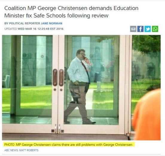 george christensen mistake