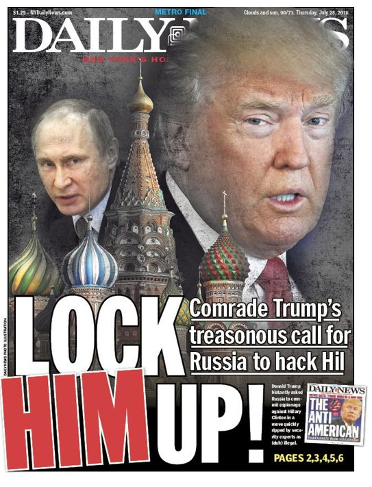 Daily News front page