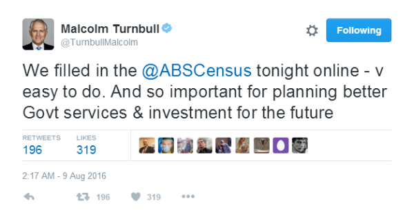 Mandarin Turnbull tweet