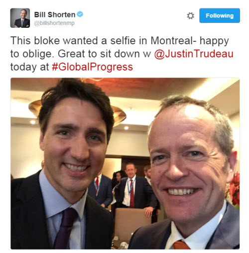 Bill Shorten Justin Trudeau