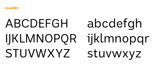 ABC font