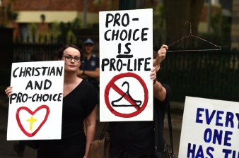 Queensland abortion pro-choice rally