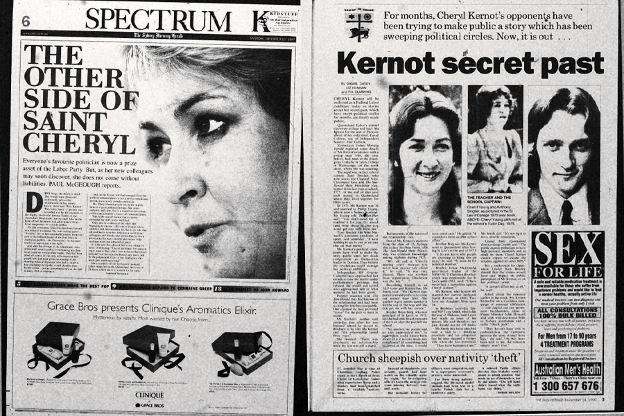 Further coverage of the Kernot affair in The Sun-Herald