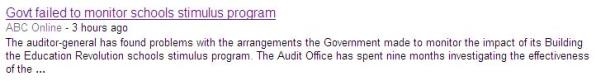 Audit slams Rudd- Google News_1273031462427