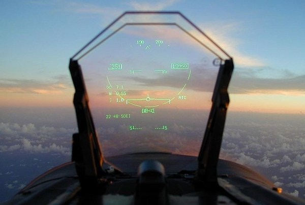 From this, a heads up display in an F/A 18 Hornet, to....